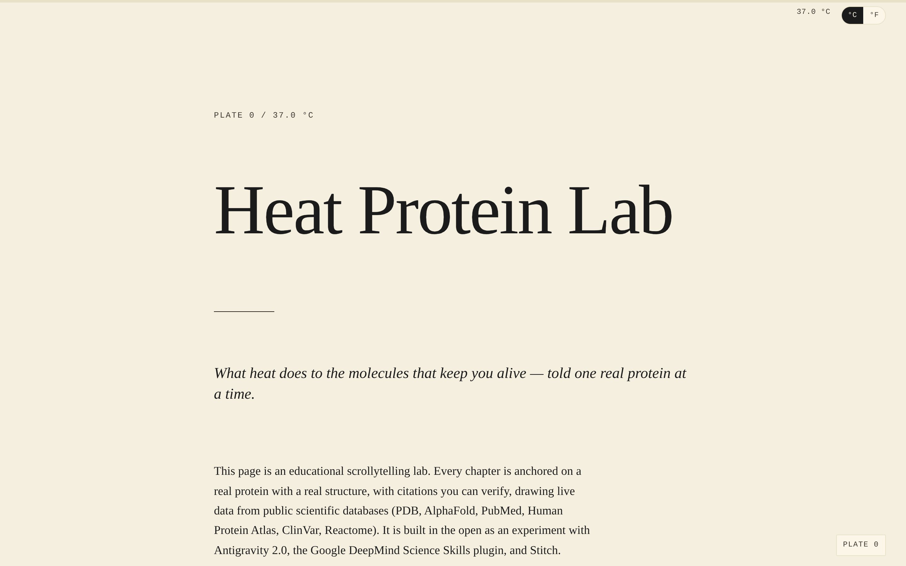 The Heat Protein Lab hero, full-bleed.
